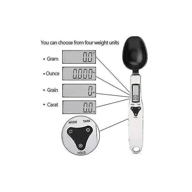 Electronic Measuring Spoon, Digital Scale Spoon, Kitchen Electronic Weighing Spoon With Lcd Display