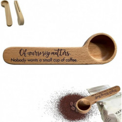 Pince à café et sac à café gravé, Clip de sac à cuillère à café gravé pour les amateurs de café, Clip de sac à [...]