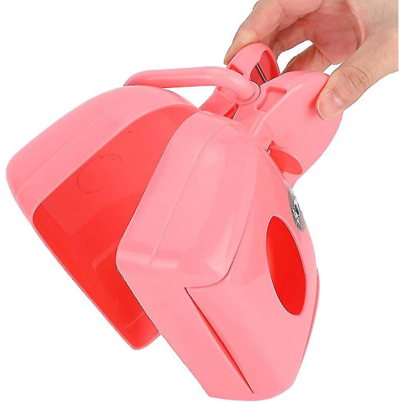 Pets Pooper Scooper,pink Dog Waste Cleaning Tool With Storage Case Humanized Gift