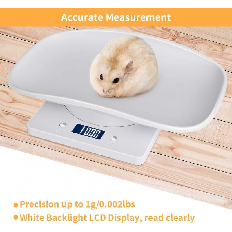 Digital Pet Scale With Lcd Display, 4 Weighting Modes (oz/ml/lb/g) For Pets And Kitchen Measuring