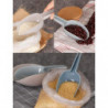 Plastic Scoop Set Pet Food Scoop Multipurpose Handy Scoop Set Of 3 Nesting Design