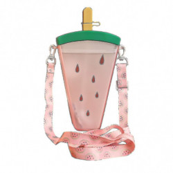Cute Popsicle Water Cup Fruit Water Cup Portable Plastic Water Cup With Lanyard Cute Popsicle Water Cup Fruit Water Cup Portable Plastic Water Cup With Lanyard