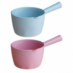 2pcs Versatile Ladle Kitchen Water Scoop Long Handle Water Scoop Bathing Ladle Container 2pcs Versatile Ladle Kitchen Water Scoop Long Handle Water Scoop Bathing Ladle Container
