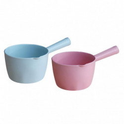 2pcs Versatile Ladle Kitchen Water Scoop Long Handle Water Scoop Bathing Ladle Container 2pcs Versatile Ladle Kitchen Water Scoop Long Handle Water Scoop Bathing Ladle Container