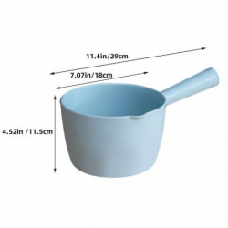 2pcs Versatile Ladle Kitchen Water Scoop Long Handle Water Scoop Bathing Ladle Container 2pcs Versatile Ladle Kitchen Water Scoop Long Handle Water Scoop Bathing Ladle Container