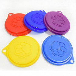 2 Pcs Reusable Pet Dog Can Tin Food Covers With Print Fresh Pet Cans Plastic Lid Caps-random Color 2 Pcs Reusable Pet Dog Can Tin Food Covers With Print Fresh Pet Cans Plastic Lid Caps-random Color