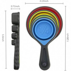 Collapsible Silicone Measuring Cups & Measuring Spoons - Set 8psc Silicone Mesuring Cup And Collapsible Spoon - [...]