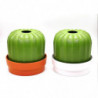 2 Pcs Multifunction Plastic Creative Cactus Tissue Box