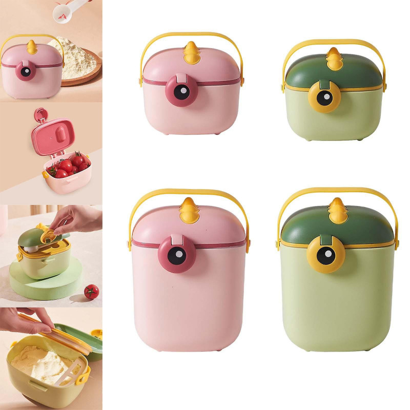 Formula Dispenser And Spoon Food Storage For Infant Toddler Children