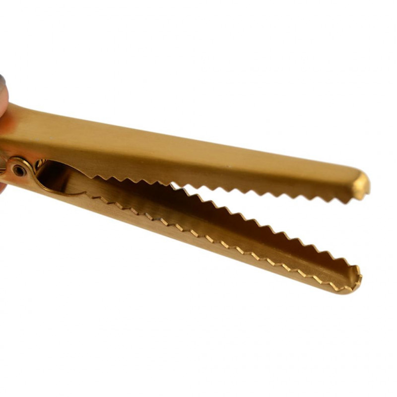 Stainless Steel Food Bag Sealing Clips Food Storage Sealer Gold 2 Sizes S