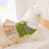 Dog Princess Dress Bowknot Pullover For Small Dogs And Cats Pets Costume Green M