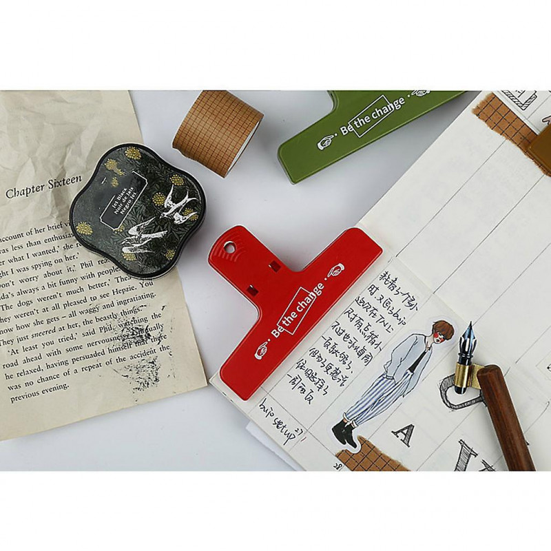 Plastic Bill Food Bag Sealing Clip Food Storage Sealer Be The Change -red