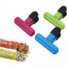6 Pcs Plastic Food Sealing Bag Clip, Storage Clips for Coffee Bag Seale,Blue,green,red