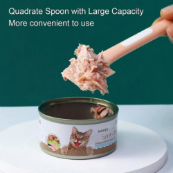 Pack of 3 Pet Food Can Spoons, Long Handle Dog Cat Can Spoon Universal Silicone Pet Food Mixing Pack of 3 Pet Food Can Spoons, Long Handle Dog Cat Can Spoon Universal Silicone Pet Food Mixing