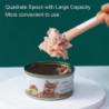 Pack of 3 Pet Food Can Spoons, Long Handle Dog Cat Can Spoon Universal Silicone Pet Food Mixing