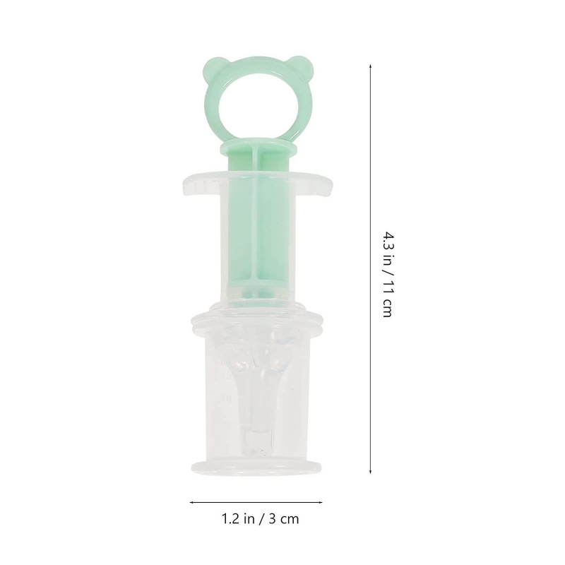 Baby Medicine Pacifier Kit Food Feeding Dispenser Liquid Pill Dropper Measuring Cups Random Color