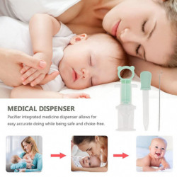 Baby Medicine Pacifier Kit Food Feeding Dispenser Liquid Pill Dropper Measuring Cups Random Color Baby Medicine Pacifier Kit Food Feeding Dispenser Liquid Pill Dropper Measuring Cups Random Color