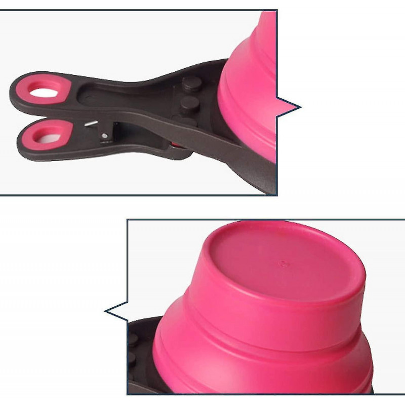 Collapsible Pet Scoop Silicone Measuring Cups Set Sealing Clip 3 In 1 Multi-function Scoop Bowls Bag Clip For Dog [...]