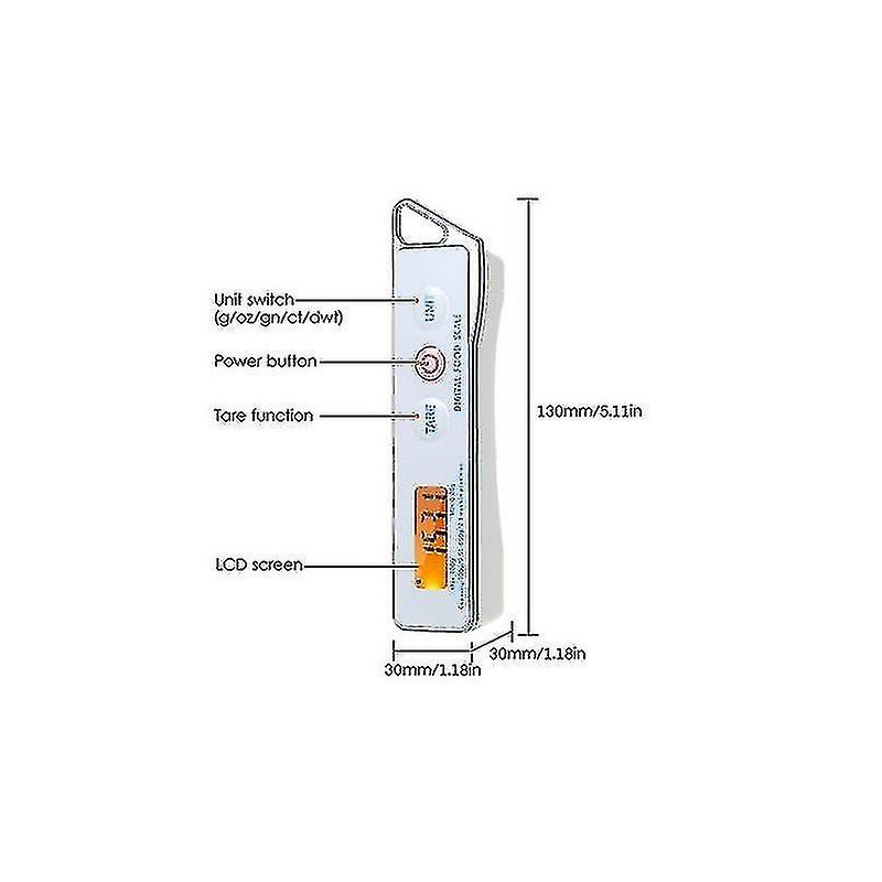 Kdigital Spoon Scale Electronic Measuring Spoon Scale Household Kitchen Spoon Scale Food Scale With
