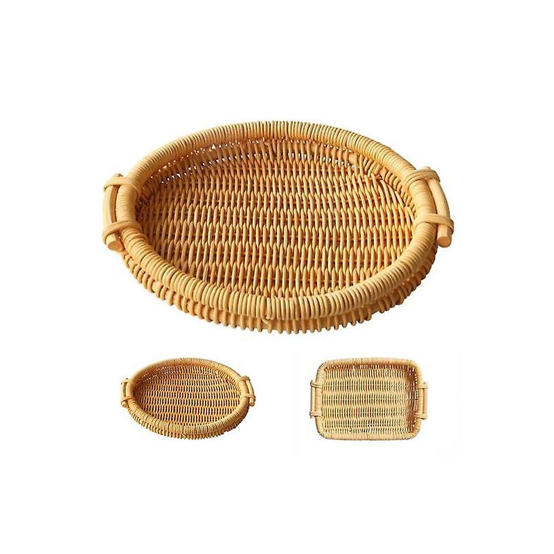 Storage Basket Easy to Clean Multi-purpose Durable Natural Weave for Food