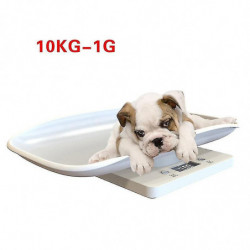 Balance numérique pour animaux de compagnie avec une plate-forme incurvée confortable, écran LCD Balance numérique pour animaux de compagnie avec une plate-forme incurvée confortable, écran LCD