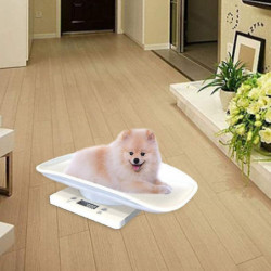 Balance numérique pour animaux de compagnie avec une plate-forme incurvée confortable, écran LCD Balance numérique pour animaux de compagnie avec une plate-forme incurvée confortable, écran LCD