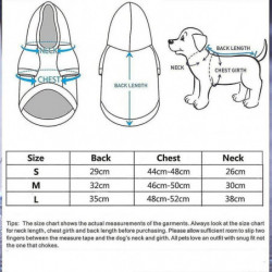 Raincoat For Dogs And Cats With A Hood, Adjustable, Pvc, Transparent, Waterproof, Ultra -light, For Small Dogs
