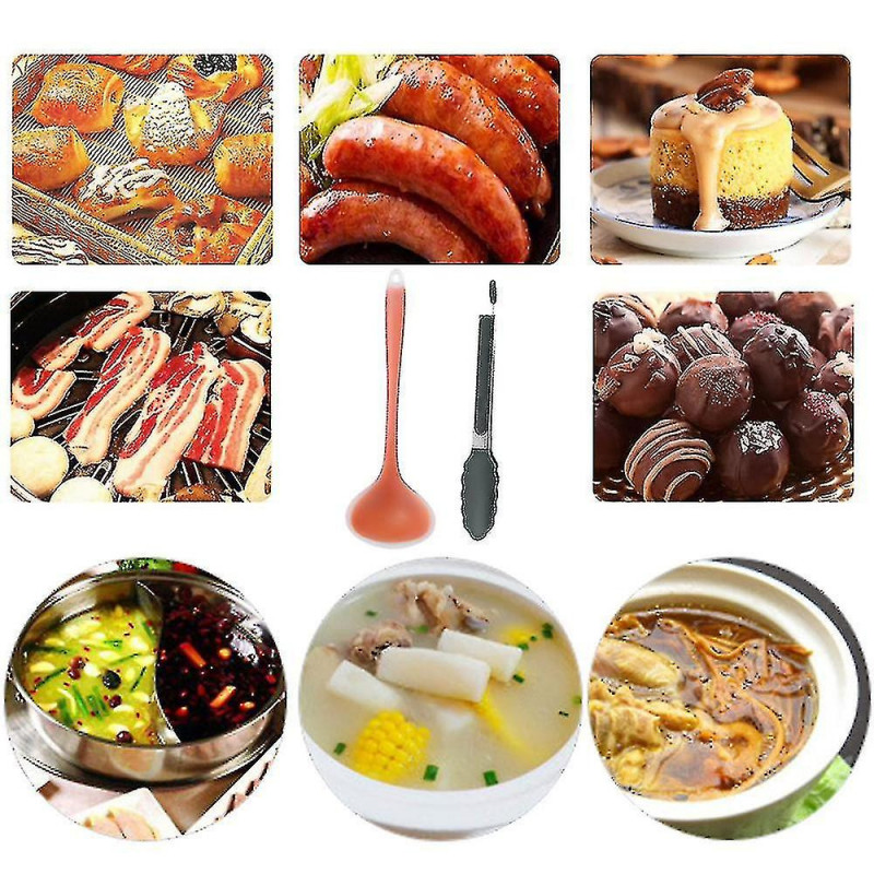 Non-stick Pot Household Spoon Stainless Steel Silicone Food Clip All-in-one Silicone Kitchen Utensils