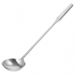 Long Handle Soup Ladle Stainless Steel Water Spoon Canteen Food Scoop Kitchen Water Scoop
