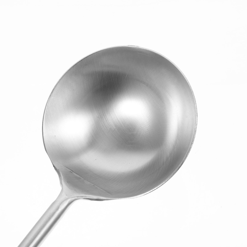 Long Handle Soup Ladle Stainless Steel Water Spoon Canteen Food Scoop Kitchen Water Scoop