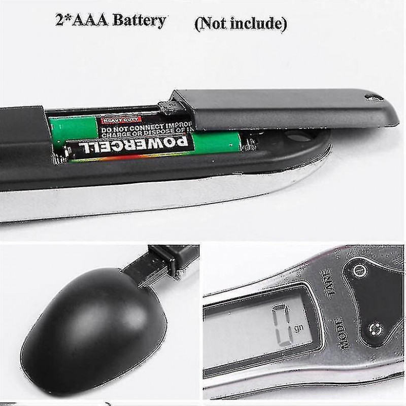 300g/0.1g Portable Lcd Digital Kitchen Scale Measuring Spoon Gram Electronic Spoon Weight Volumn Food Scale