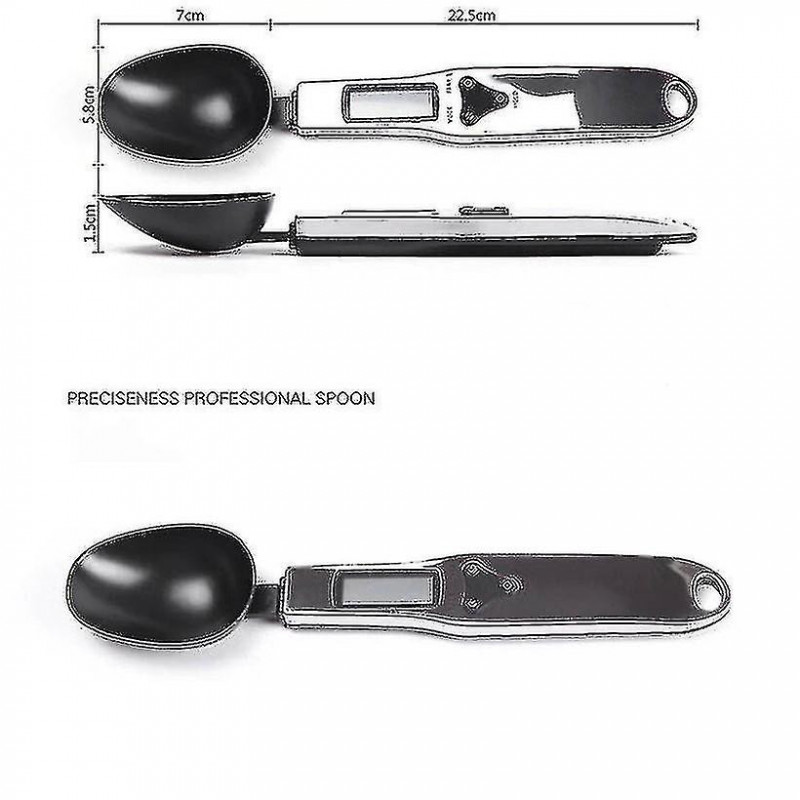 300g/0.1g Portable Lcd Digital Kitchen Scale Measuring Spoon Gram Electronic Spoon Weight Volumn Food Scale