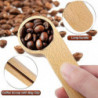 6 Pcs Wooden Coffee Scoop And Bag Clip,tablespoon Measuring Scoop,coffee Bags Sealer,for Ground Bea