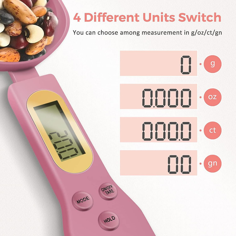 Digital Food Spoon Scale, 500g/0.1g Electronic Kitchen Measuring Spoon Scale, Hi-def Lcd Semen Display, Accurately [...]