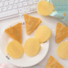 2Pcs Sealing Clip Compact Keep Freshing Plastic Creative Potato Chip Shape Plastic Bag Clip Home Supplies Jikaixiang