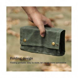 Canvas Seasoning Storage Bag Organizer Seasoning Bottles Holder with Mini Condiment with 9 Spice Ja