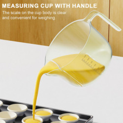 JiKaiX Multifunction Measuring Cup with Removable Filter Scale Large Capacity Egg Liquid Filtering Mixing Rice [...]
