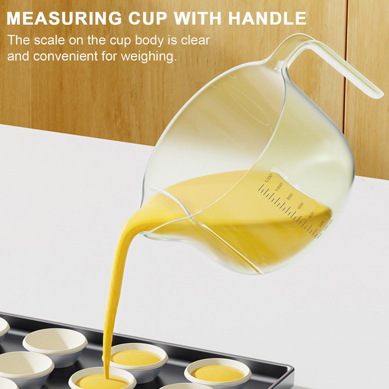 JiKaiX Multifunction Measuring Cup with Removable Filter Scale Large Capacity Egg Liquid Filtering Mixing Rice [...]