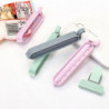 12pcs Solid Color Food Storage Bag Sealing Clips Sealer Snack Clamp Kitchen Tool Jikaix