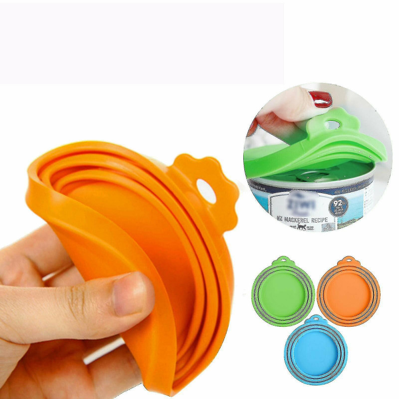 Pet Food Can Cover Silicone Cat Dog Food Can Lids