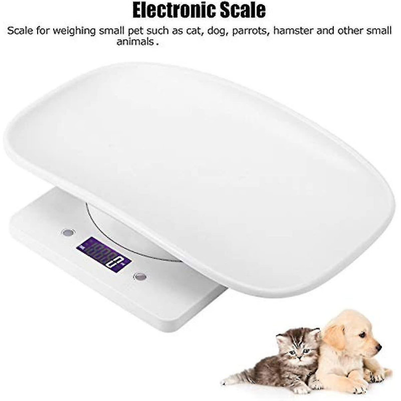 Estink Digital Pet Scale 4 Weighting Modes (ozmllbg) For Measuring Cats Dogs Food Capacity Up To 10kg 1g Accuracy