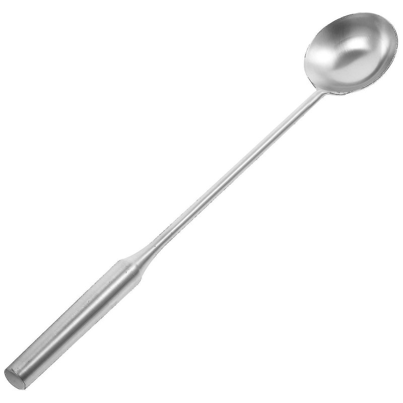 Long Handle Soup Ladle Stainless Steel Water Spoon Canteen Food Scoop Kitchen Water Scoop