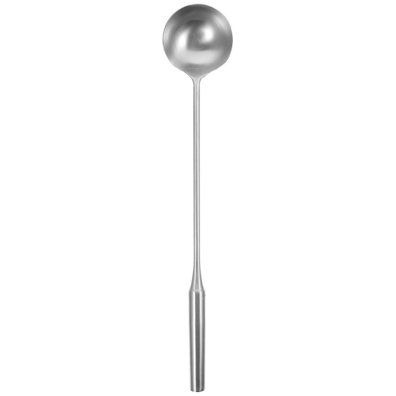 Long Handle Soup Ladle Stainless Steel Water Spoon Canteen Food Scoop Kitchen Water Scoop