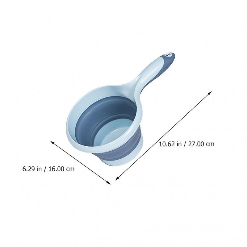 2Pcs Kitchen Folding Handle Bailer Hanging Portable Water Scoops (Random Color and Style)