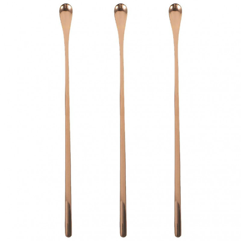 3Pcs Reptile Food Spoon Powder Fruit Mixing Stirring Food Feeding Spoon Long Handle Feeding Tool