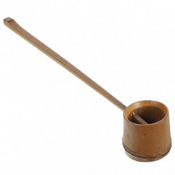 Kitchen Wine Ladle Long Handled Water Scoop Bamboo Water Dipper Water Scoop