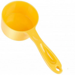 Super Design Sturdy Melamine Food Scoop For Dogs Cats Birds, Measuring Cup, Long Comfortable Handle H922-157