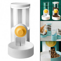 Automatic Cat Feeder For Dry Food Feeding Product For Kitten Puppy Rabbit White