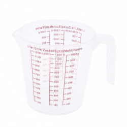 3pcs Plastic Measuring Cup For Kitchen Cooking Baking Coffee Pet Food Grain