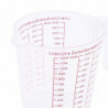 3pcs Plastic Measuring Cup For Kitchen Cooking Baking Coffee Pet Food Grain